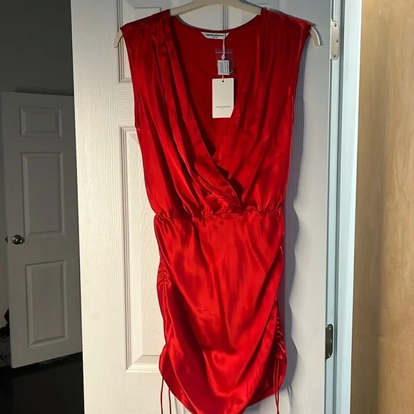 amanda uprichard red mini dress Sabine Mini Dress In Crimson by Amanda Uprichard
